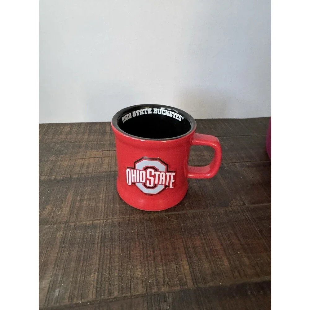Ohio State Buckeyes Red Ceramic Coffee Mug Officially Licensed NCAA